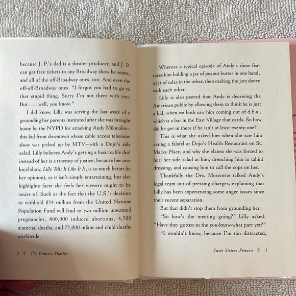 📚2/$6 Sweet Sixteen Princess #7.5 in The Princess Diaries Series - Picture 10 of 12